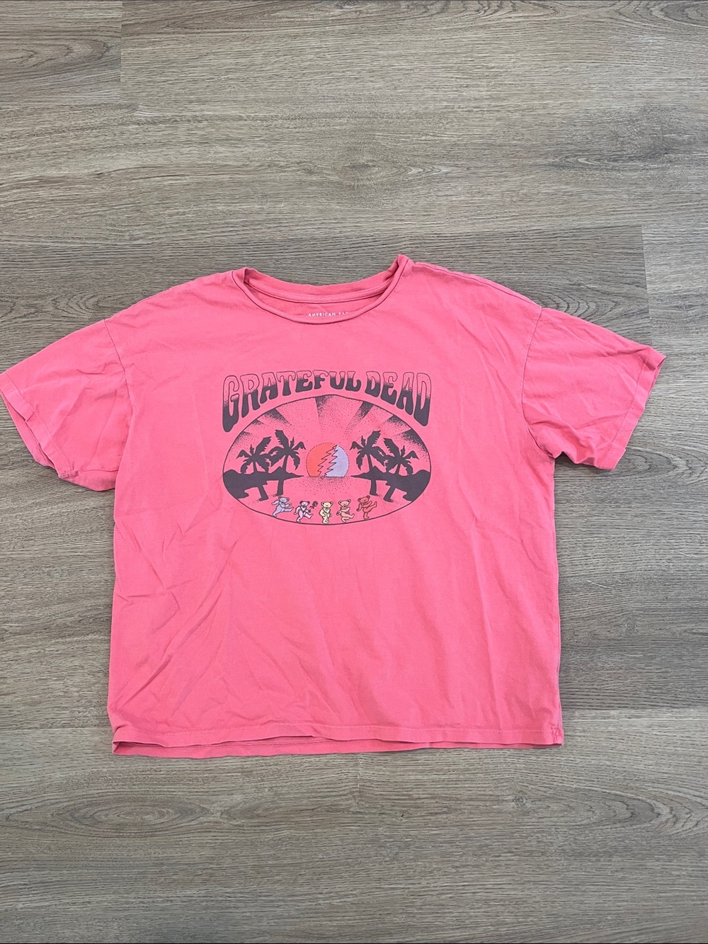 American Eagle Outfitters Coral Pink Grateful Dead Graphic Tee